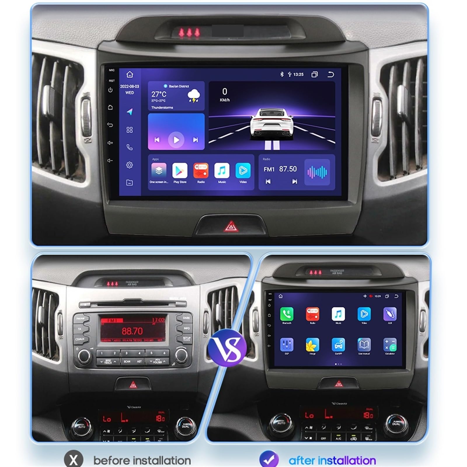 Nawigacja satelitarna Odtwarzacz Multimedialny Nawigacja GPS Samochodowe Radio Samochodowe Radioodtwarzacz Stereo(S2 AI AHDCAMERA1)