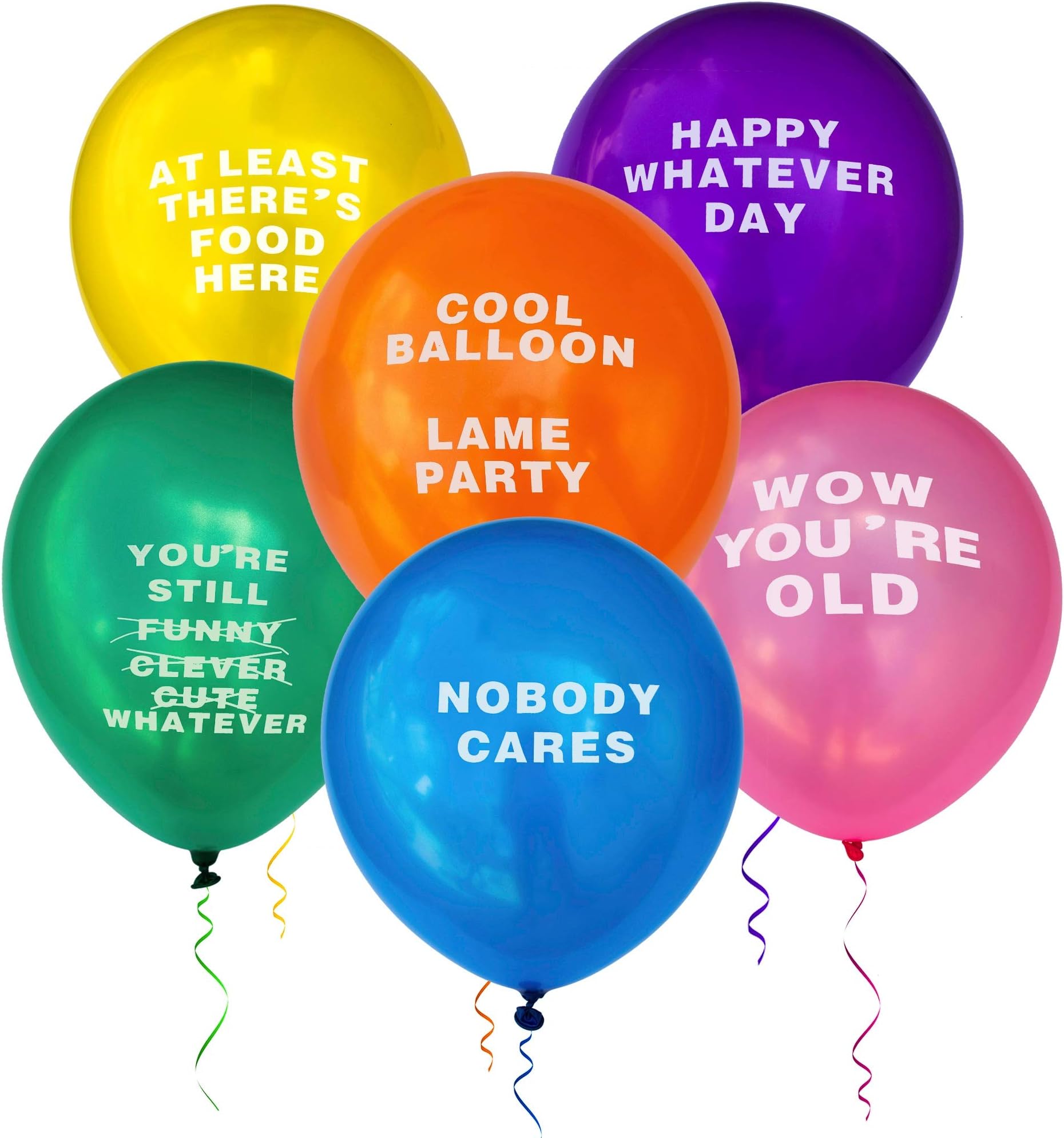 Funny Party Abusive Balloons 24 Pcs Jumbo Pack Birthday Humor Fun Prank Gag Balloon Joke Special Decoration Gift Present for Old Adults College