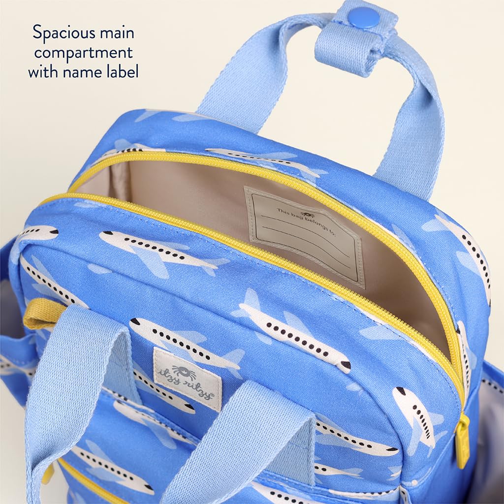 Itzy Ritzy Toddler Backpack – Daycare Bag With Wipeable Lining