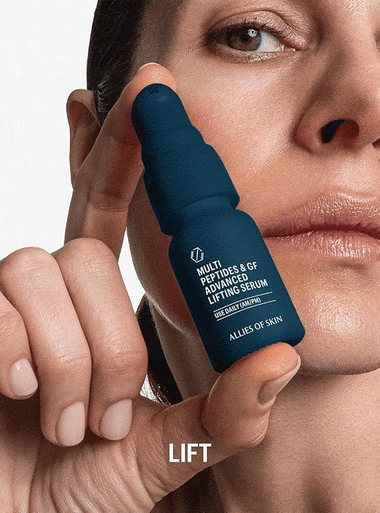 Allies of Skin 7 Days to Firmer Skin Kit | Clinical Anti-Aging Skincare Set | Cleanser, Moisturizer and Growth Factor Serum | Reduces Wrinkles & Sagging | Dermatologist-Tested