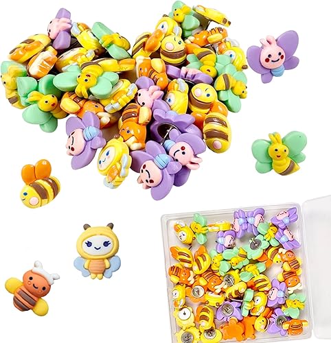 Paquete de 40 tachuelas decorativas para el pulgar, bonitos pasadores coloridos para pared de fotos, tablero de corcho, tablón de anuncios,