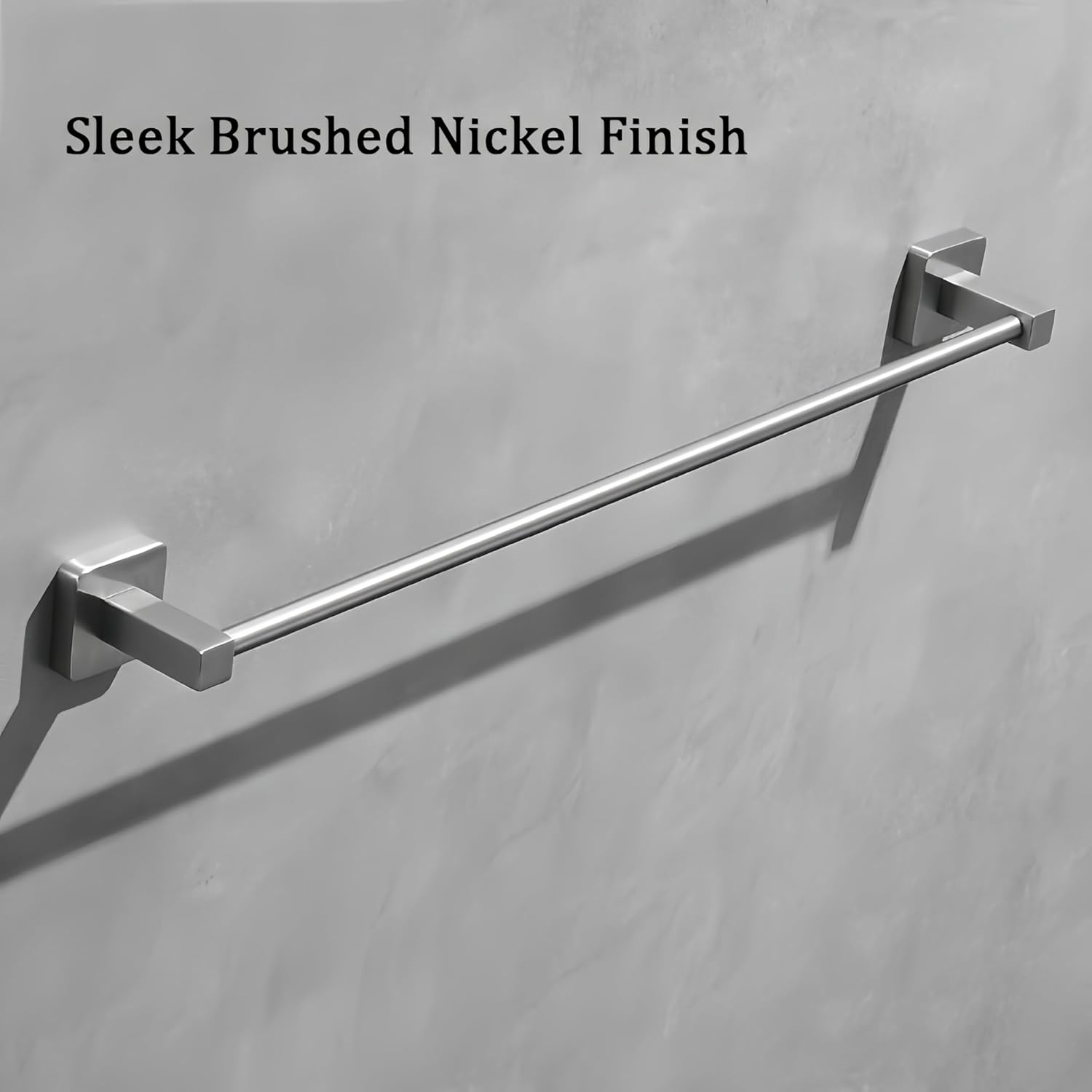 SEIDO 40 Inch Brushed Nickel Towel Bar, Heavy Duty Rust-Proof 304 Stainless Steel Bath Towel Holder, Modern Square Wall Mounted Towel Rack for Bathroom, Kitchen, RV & Hotel