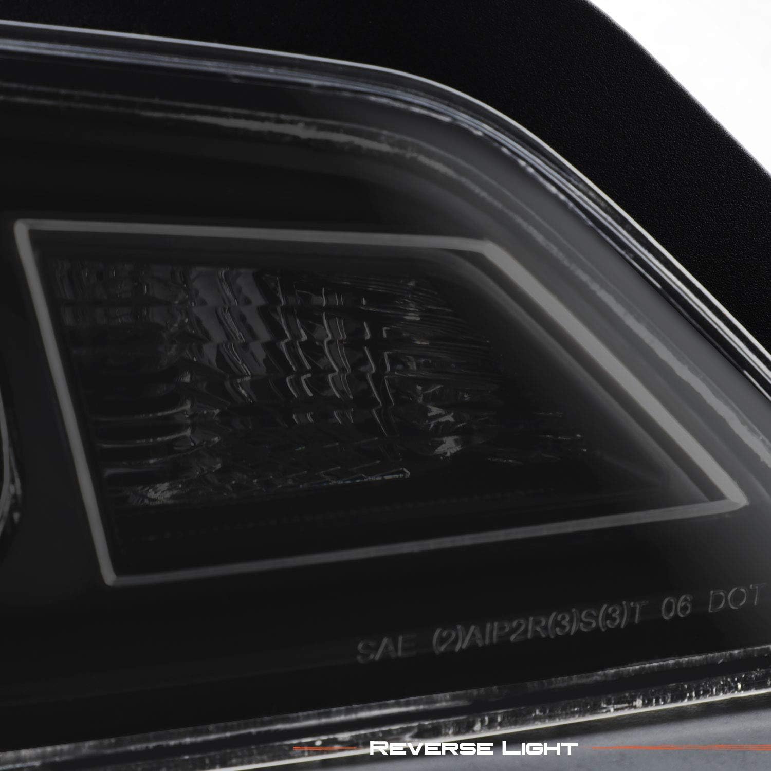AKKON - [GTR Style For 2008-2013 G37 / 14-15 Q60 Coupe 3D LED Light Tube Tail Lamps Black Smoke Housing Pair Assembly
