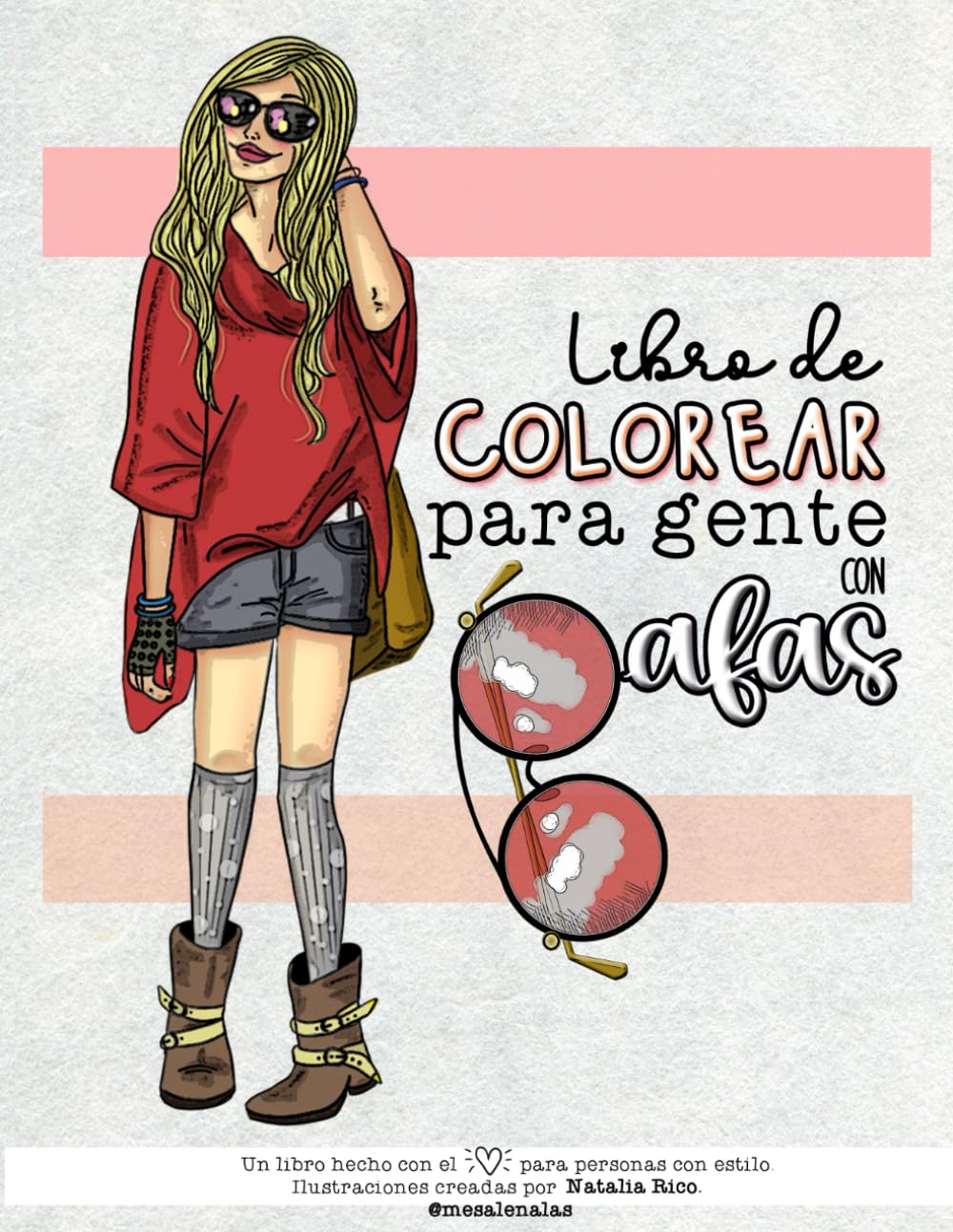 LIBRO DE COLOREAR PARA GENTE CON GAFAS