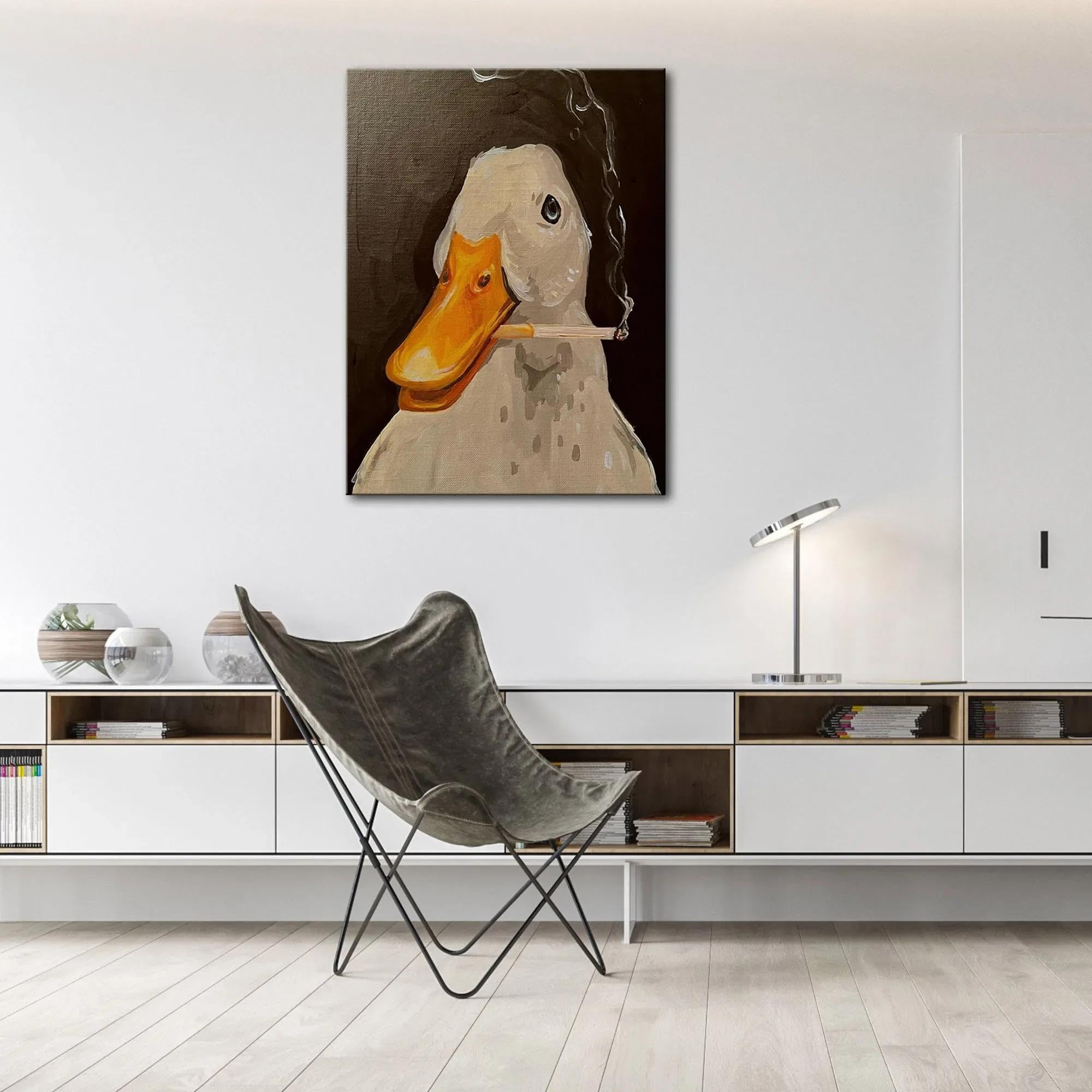 Poster Su Tela Con Stampe Di Anatre – Decorazione Artistica Per Soggiorno E Camera, 30x45 Cm, Impermeabile E Resistente Ai Raggi UV