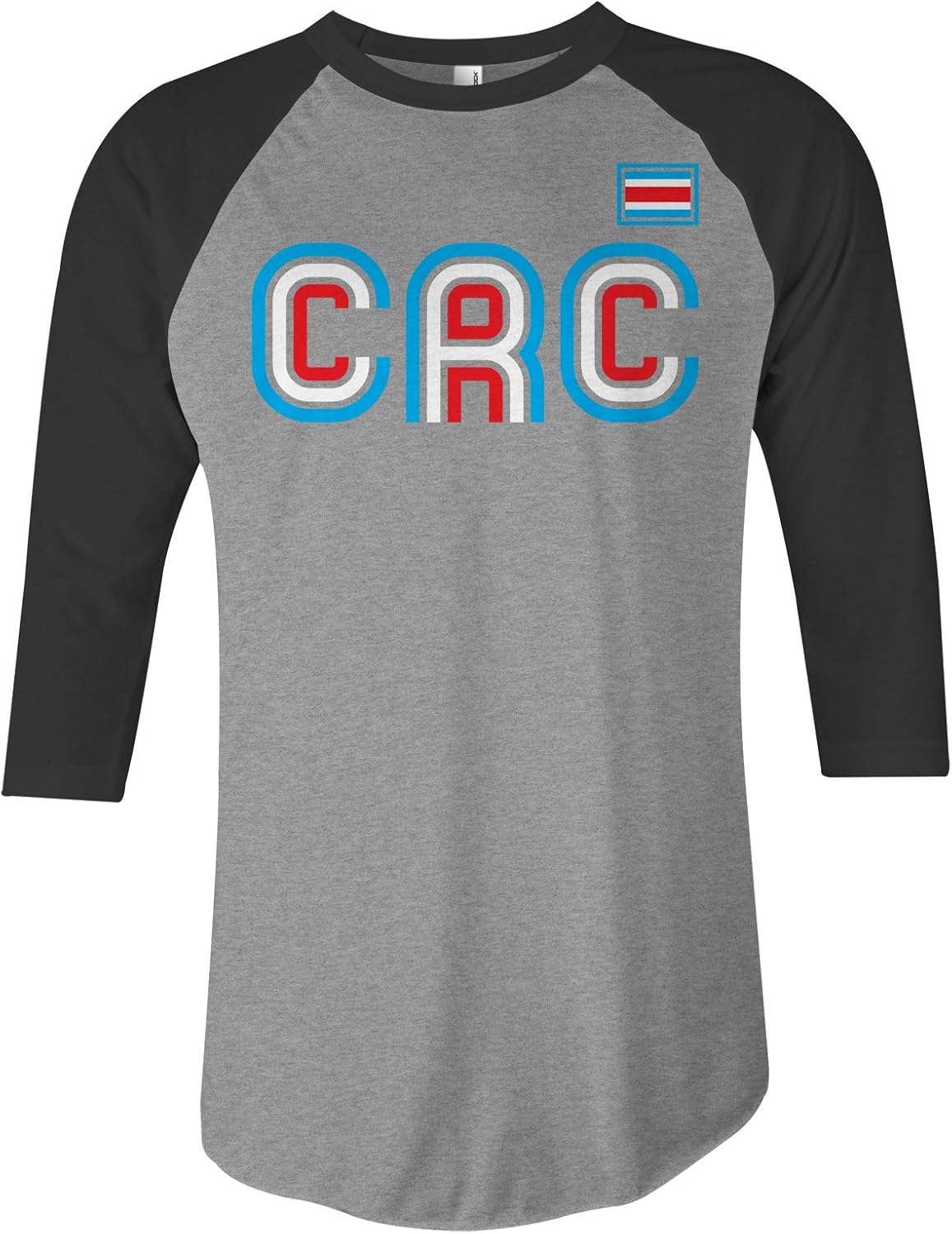 Threadrock Costa Rica Athletic Retro Series Unisex Raglan T-Shirt