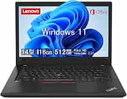 元 ThinkPad T480／i5 8世代／16GB／Win11／⑭型／ Amazon.co.jp: 【整備済み品】 レノボ ノートパソコン Lenovo