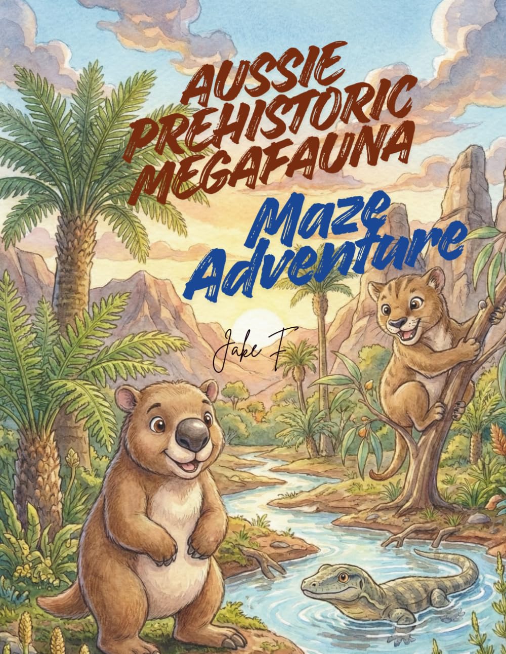 Aussie Prehistoric Megafauna Maze Adventure: A Fun Educational Activity Book for Kids: Explore Extinct Giants, Logic Mazes, Coloring Art & STEM Fun Facts (Ages 6-12) (Aussie Maze Adventure)