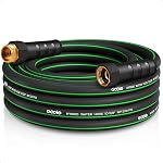 EOOIO Couche de jardin 25 ft Vert, non extensible tuyau d'eau flexible, résistant à l'enroulement tuyau hybride léger, tuyau étanche mâle à femelle