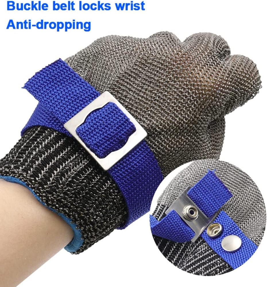 耐切創手袋 食品等級のキッチン手袋ワイヤーグローブカット＆耐刺激性安全作業手袋防錆と耐久性 (Size : 2pcs/xxl)