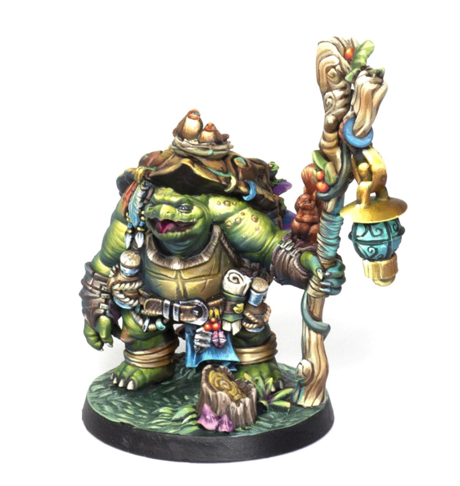 Modèles en résine de 56 mm Turtle Master ZHANGJING : figurine de décoration pour bureau DA-037