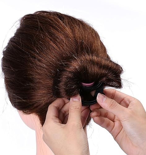 Miniatura 9 de Libcflcc Herramientas de peluquería para mujer, máquina de moño, fácil de magia, dona, banda para peinar, soporte para updo, herramienta de bricolaje