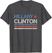 Vintage Hillary Clinton 2024 For President Election Campaign T-Shirt