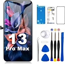 for iPhone 13 Pro Max Screen Replacement Kit,6.5" Full HD | 3D Touch LCD Display,TrueTone Programmable,Face ID Remains for A1865,A1901,A1902,Tools,DIY Install