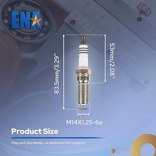 Miniatura 7 de ENA Juego de 4 bujías iridio compatibles con Ford Lincoln Mercury Mazda C-Max Escape Fusion Transit Connect MKZ Milan 2.0L 2.3L 2.5L Reemplazo para