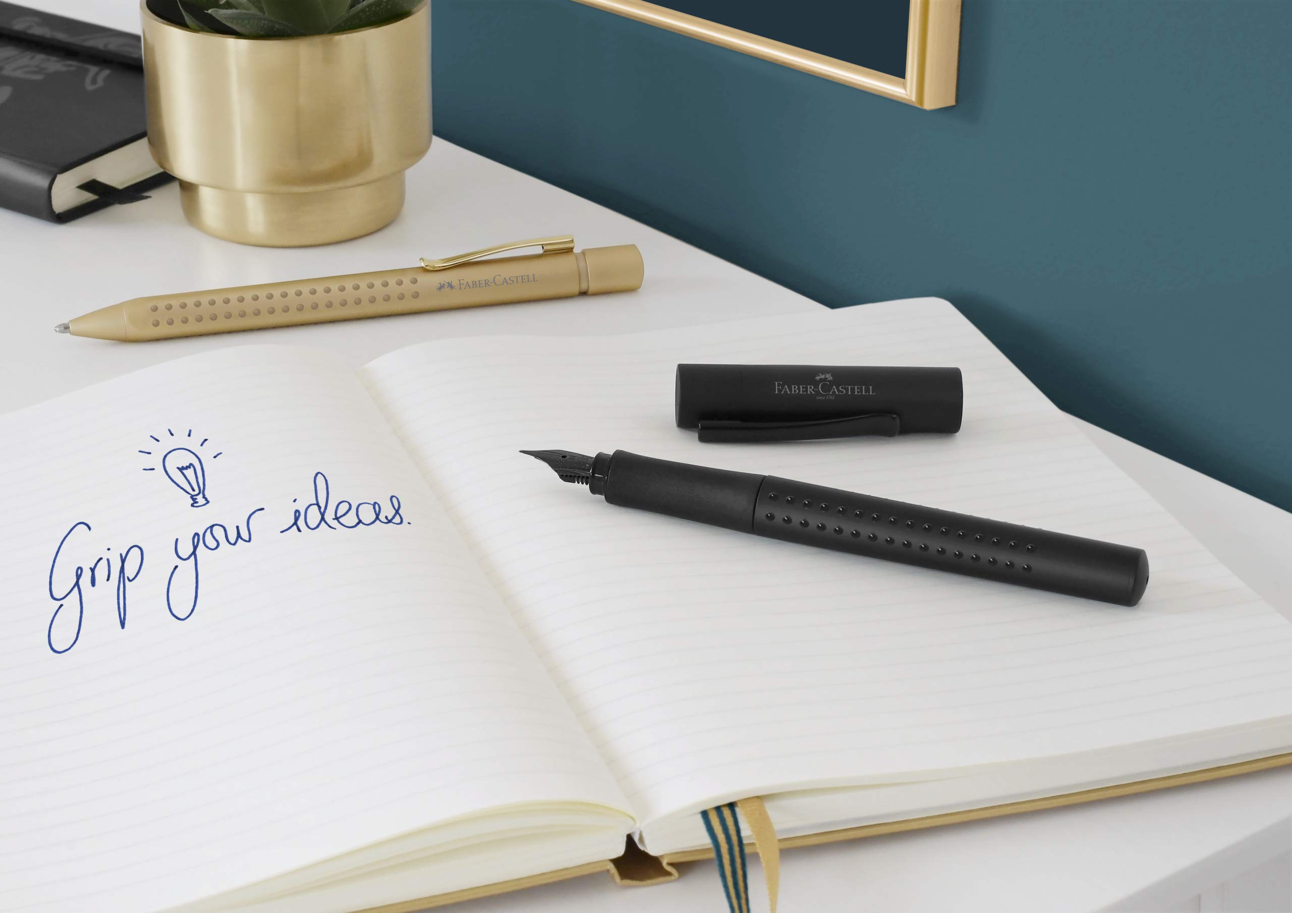 Faber-Castell Stilografica Grip Edition All Black M