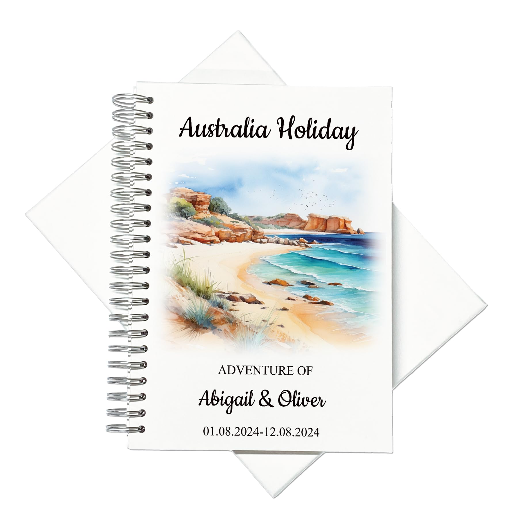 Personalised Scrapbook for Australia Holiday Memories, 8x8 Inch, 12x12 Inch, A4 Sizes, Customisable Cover (Cairns, A4 Portrait)