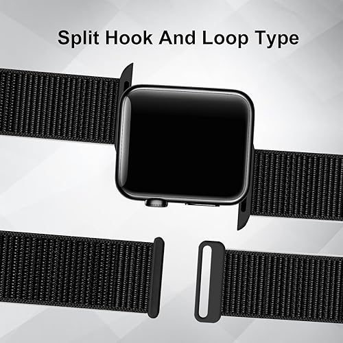 Miniatura 4 de Correa de nailon compatible con Apple Watch Band para iWatch SE Ultra Series 8 7 6 5 4 3 2 1, correa de tobillo transpirable para 1.929 in 1.772 in