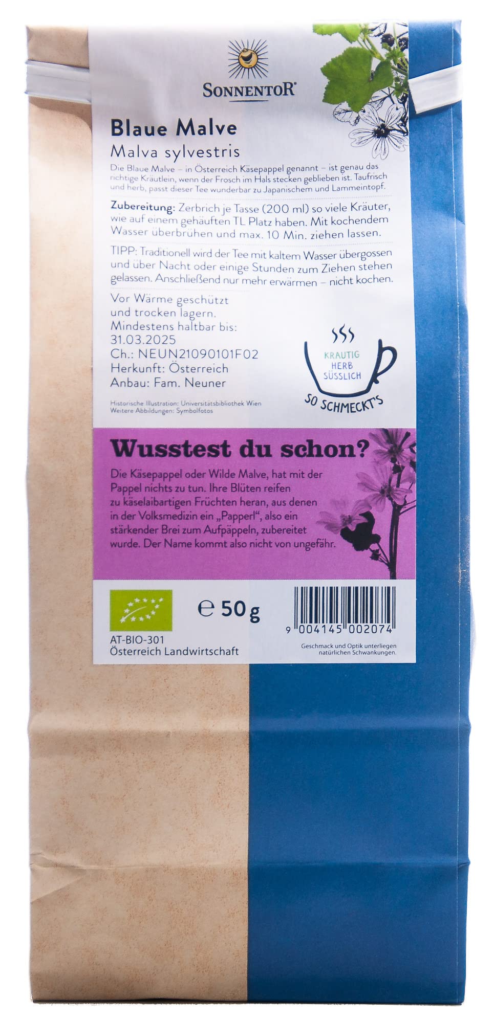 Käsepappel (Blaue Malve) lose 6 x 50 g