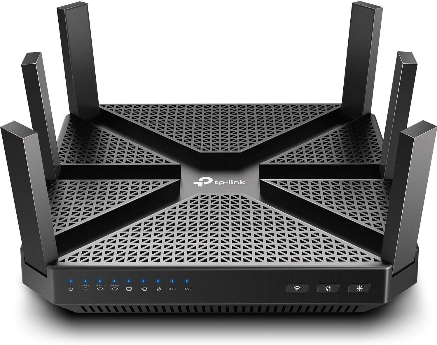TP-Link AC4000 Smart WiFi Router - Tri Band Router , MU-MIMO, VPN Server, Antivirus/Parental Control, 1.8GHz CPU, Gigabit, Beamforming, (Archer A20),Black (Renewed)