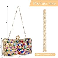 Vista 4 de Bolsos de Noche para Mujer, Bolsos de Mano de Lujo con Brillantes de Rincón Sparkly, Rhinestone, Luxury, Sparkly, Rhinestone, Luxury