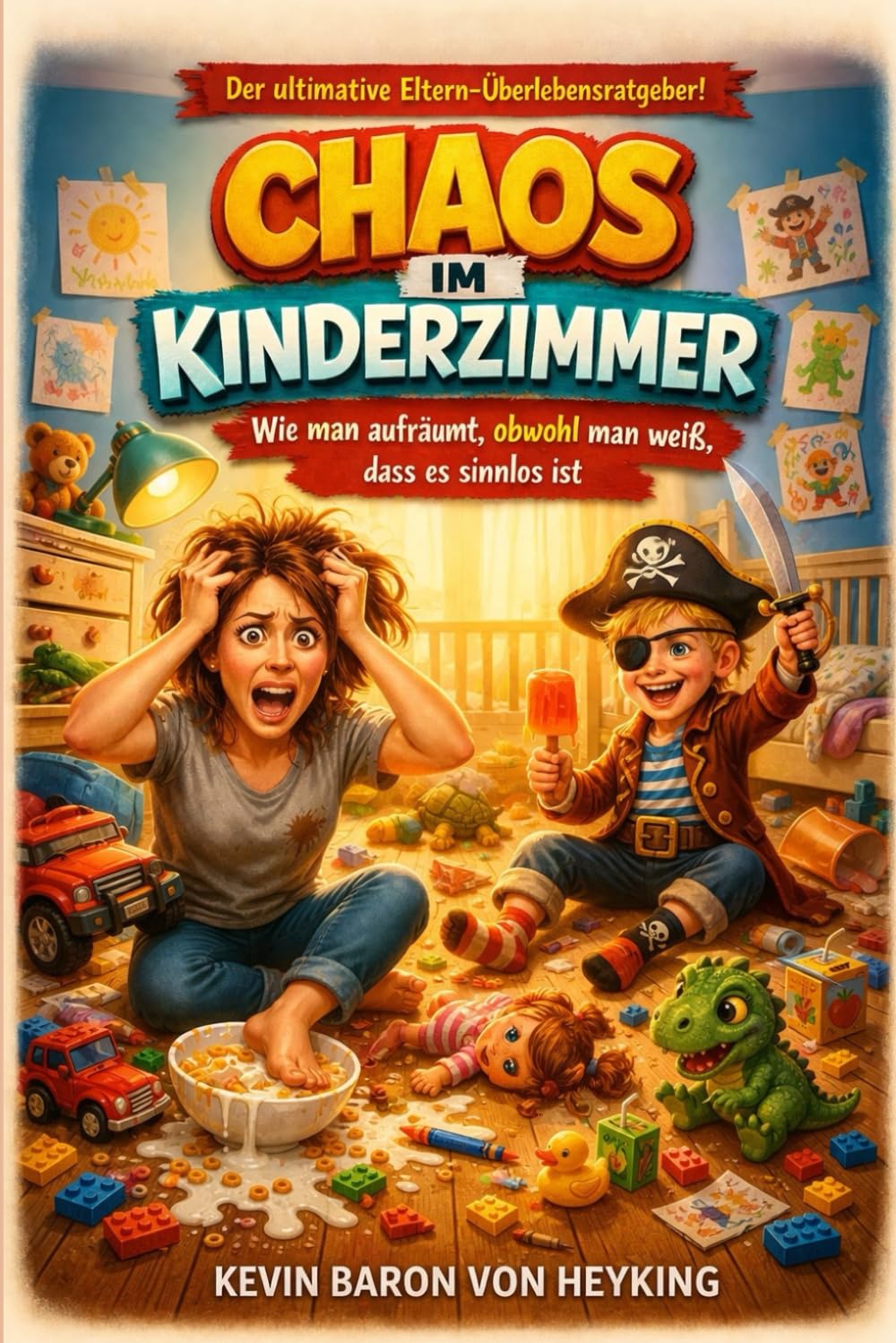 Chaos im Kinderzimmer: Wie man aufräumt, obwohl man weiß, dass es sinnlos ist - Humorvoller Elternratgeber über Erziehung, Familienalltag, Trotzphase, ... im Kinderchaos (Wenn Eltern durchdrehen)