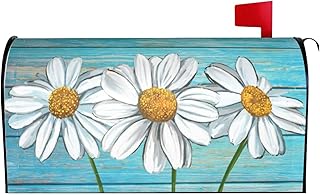 THE WHITE SHOP Mailbox Cover Magnetic Mailbox Wraps Post Box Cover Décor 21x18 in