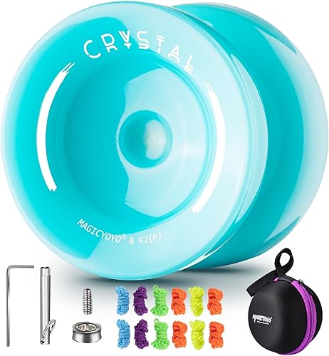 Miniatura 14 de MAGICYOYO Yoyo de cristal K2 para niños de 8 a 12 años, Yoyo sensible para principiantes, yoyo profesional de plástico que no responde para adultos