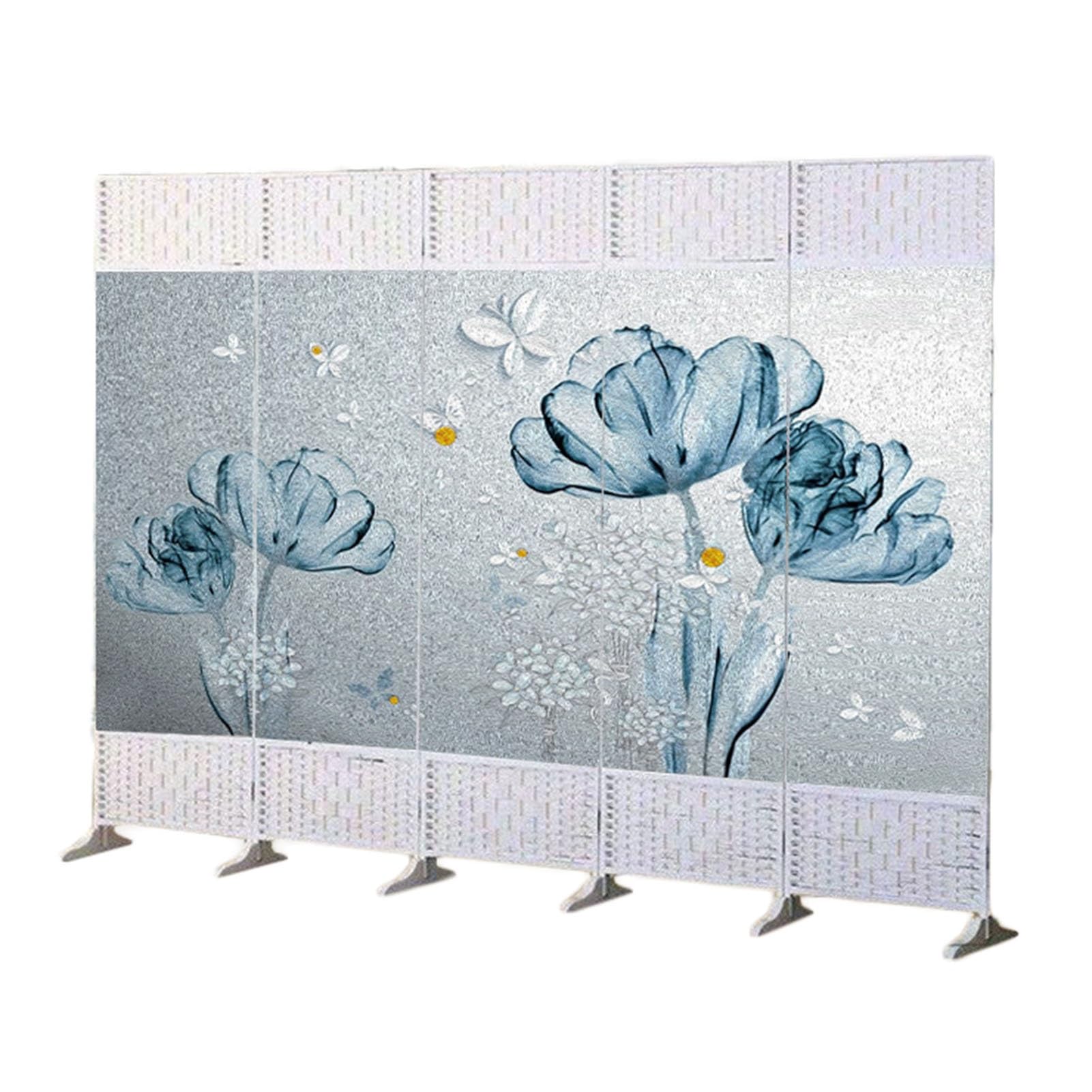 Écran De Séparation De Pièce À 4/5/6 Panneaux, Cloison Murale D'intimité en Bois sur Pied for Ferme/Restaurant/Magasin De Thé, Hauteur 170cm (Size : W50xH170/5panels)