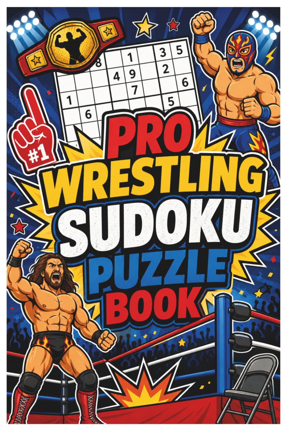 Pro Wrestling Sudoku Puzzle Book: 6x9 Inches, 120 pages | 60 Puzzles | Solutions Included