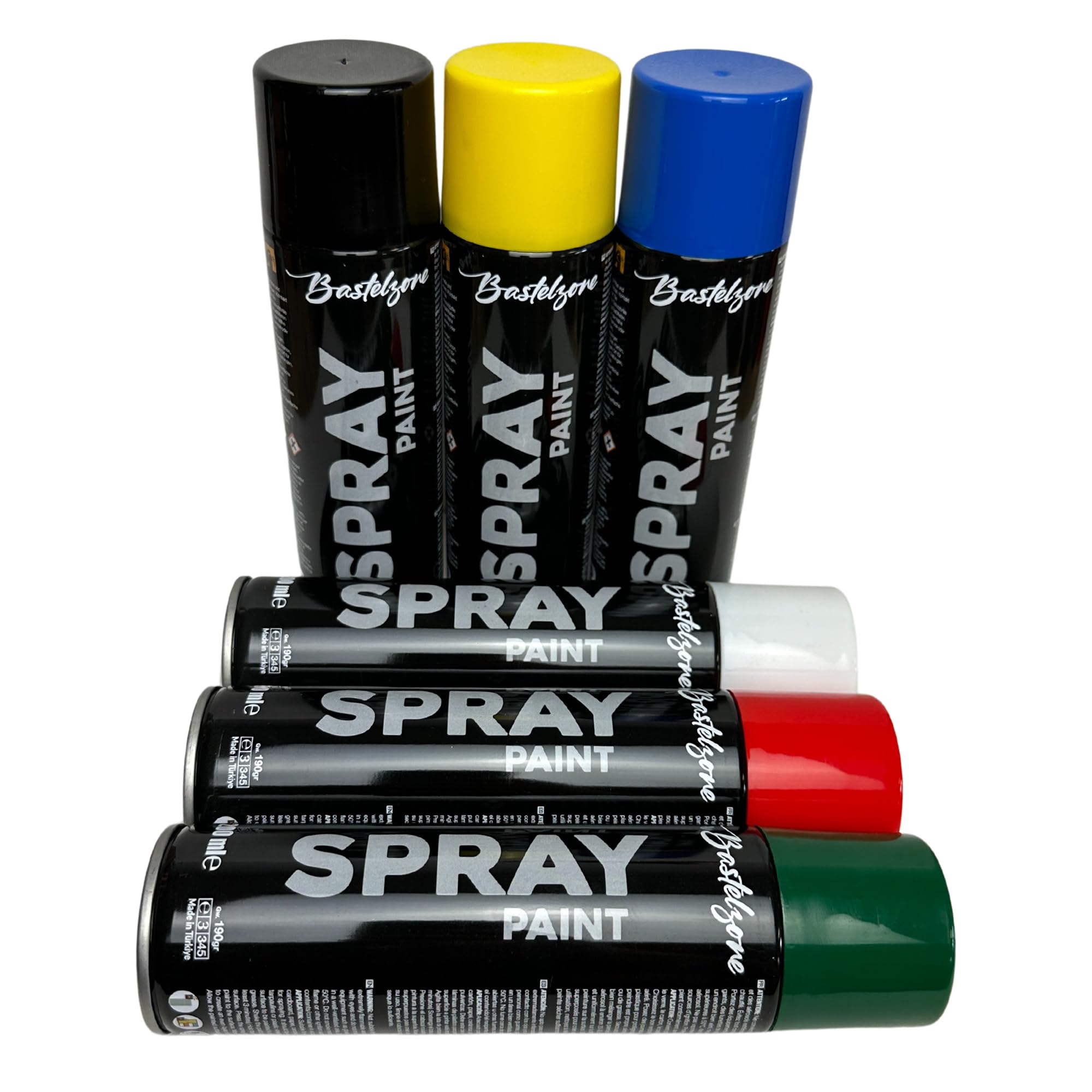 6 Sprühdosen Goldlack Je 200 Ml – Hochglanz, Schnelltrocknend Für Holz, Metall, Glas & Mehr