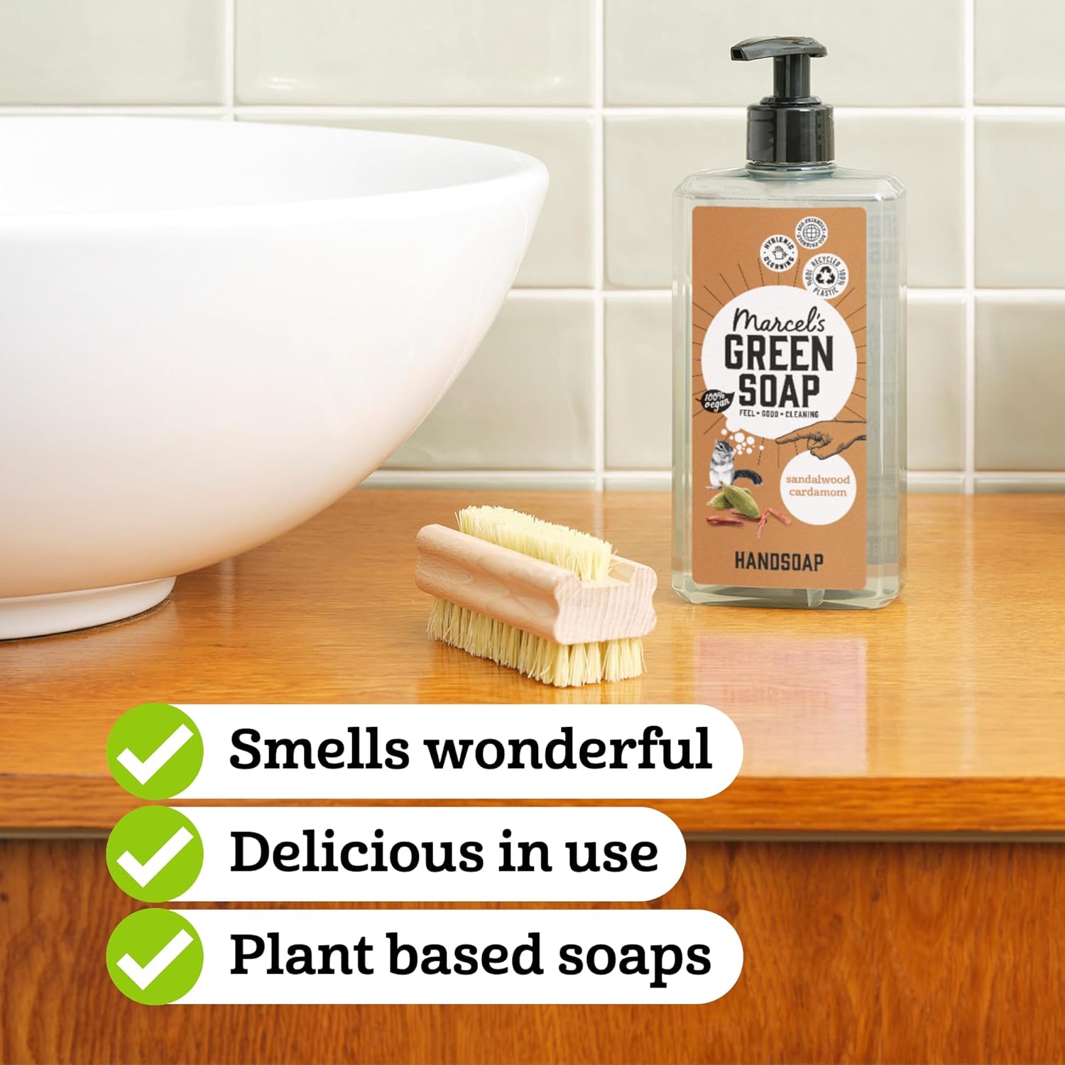 Marcel's Green Soap Hand Soap - Sandalwood & Cardamom, Nourishing 500ml