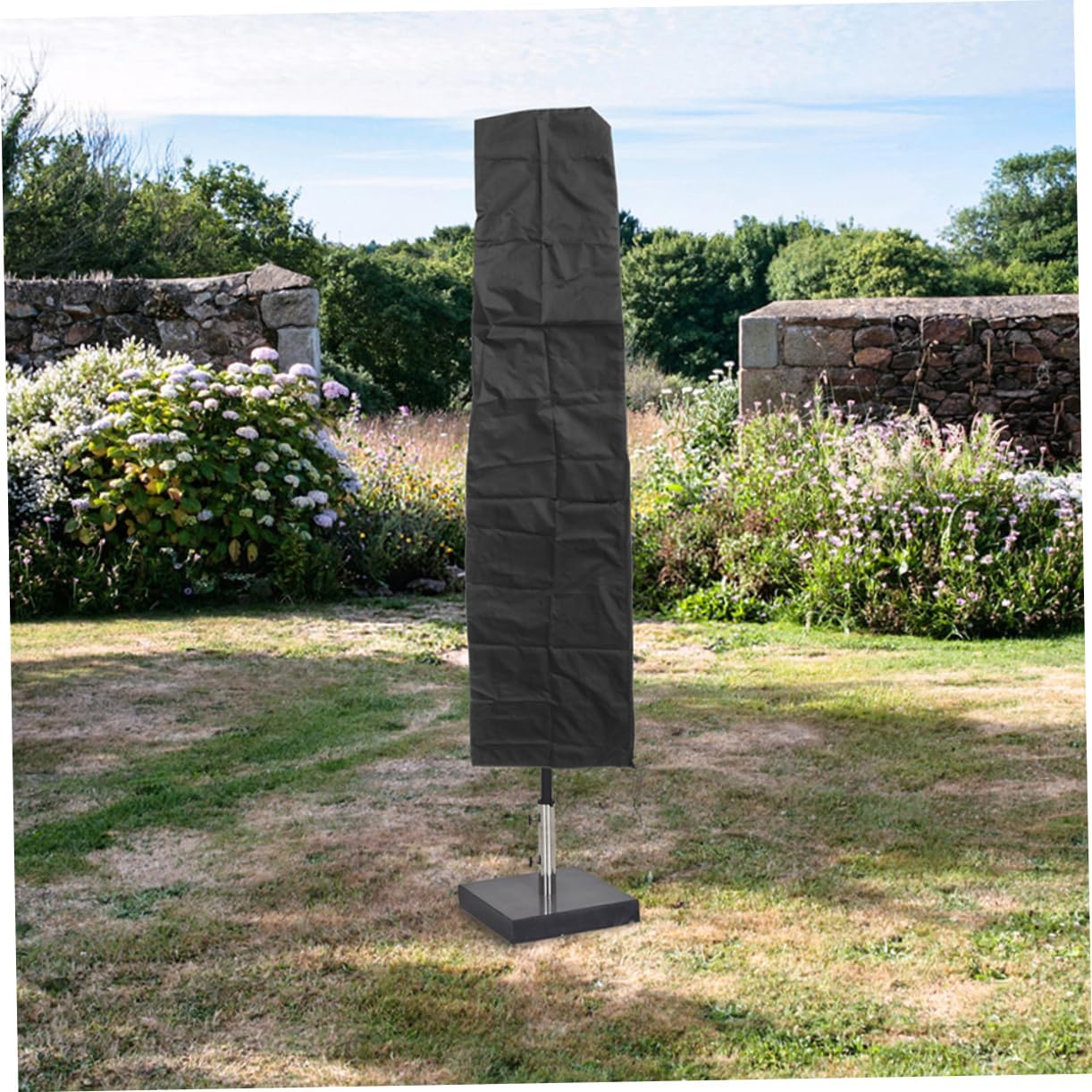 BESTonZON 4pcs Patio Umbrella Cover Oxford Cloth for Outdoor Beach and Garden Umbrellas Fits up to Windproof Design