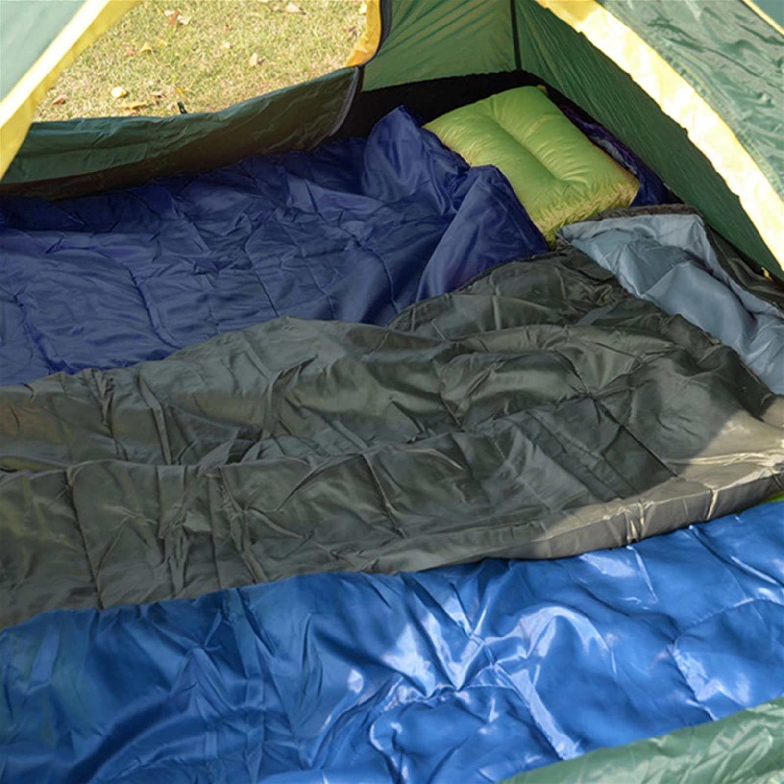 sábanas de Viaje para Camping, Saco de Dormir con Capucha sobre Multicolor, algodón, Invierno cálido for Acampar, Senderismo, Oficina