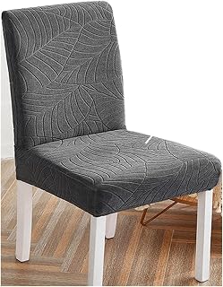 Funda Para Sillas Comedor Anti Gatos De Cocina Fundas De Sillas Pack De 6 Ajustables Con Respaldo Alto Stretch Chair Covers Dining Room 6 4 Housse De Chaise Chair Slipcovers ( Color : #1 , Size : 4 pi