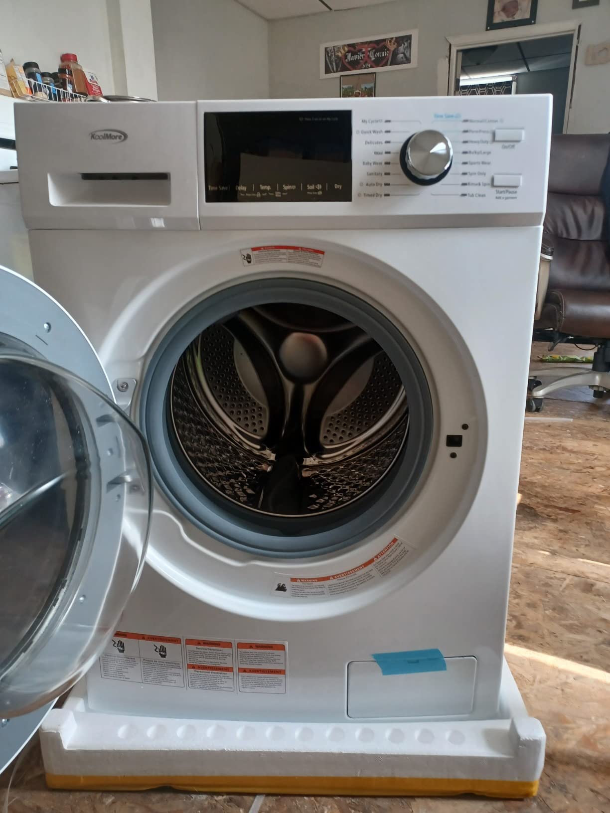 79/mo Finance KoolMore 2in1 Front Load Washer and Dryer Combo, 2.7
