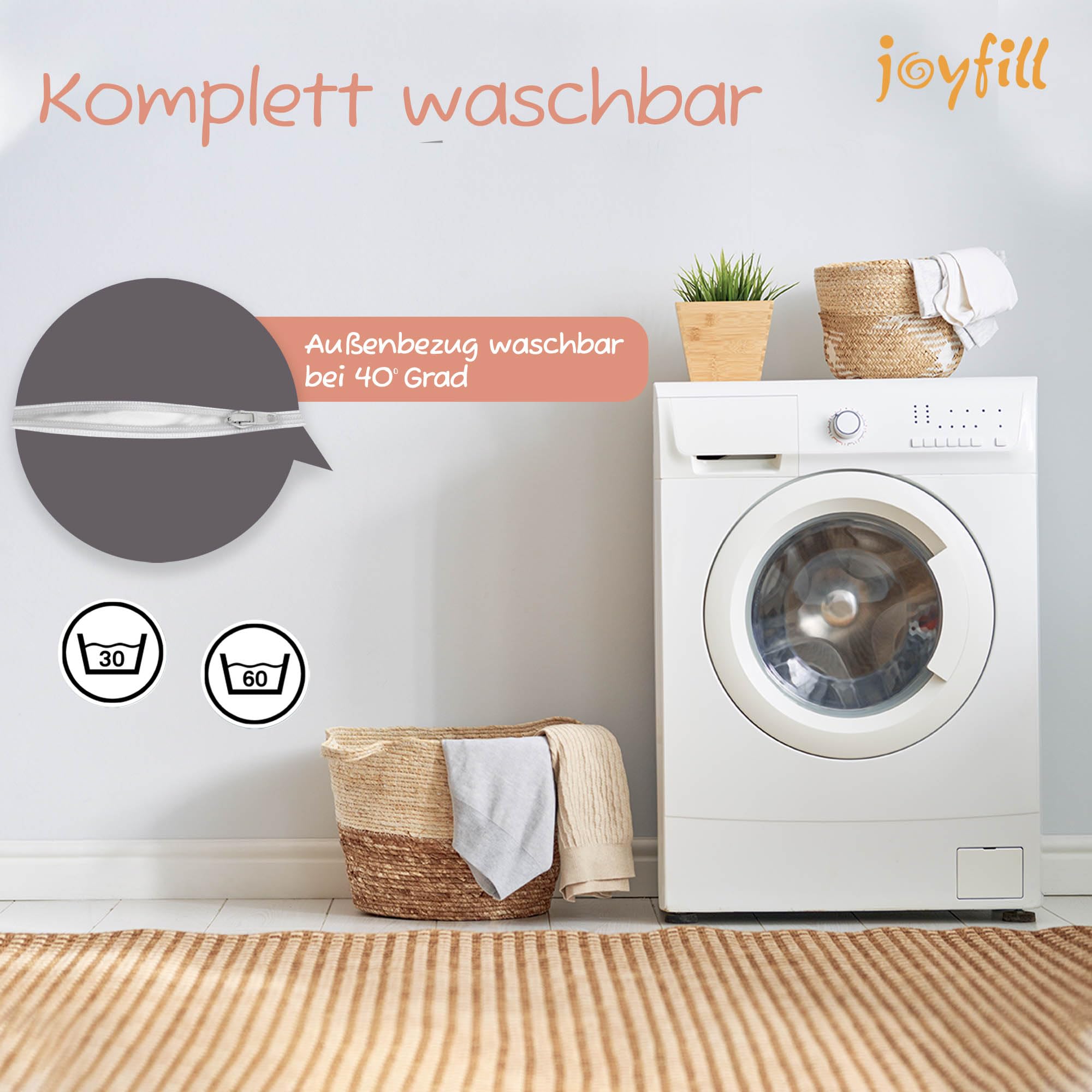 joyfill Klappmatratze - die Beste Faltmatratze aus Qualitätsschaumstoff (508 ANTHRAZIT)