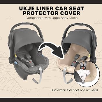 UKJE Protective Car Seat Cover Liner, Compatible with Uppa Baby Mesa, CPSC Compliant Standard, Car Seat Protector, Car Seat Liner for Infant Car Seat, Car Seat Cotton Cover, Washable Cover