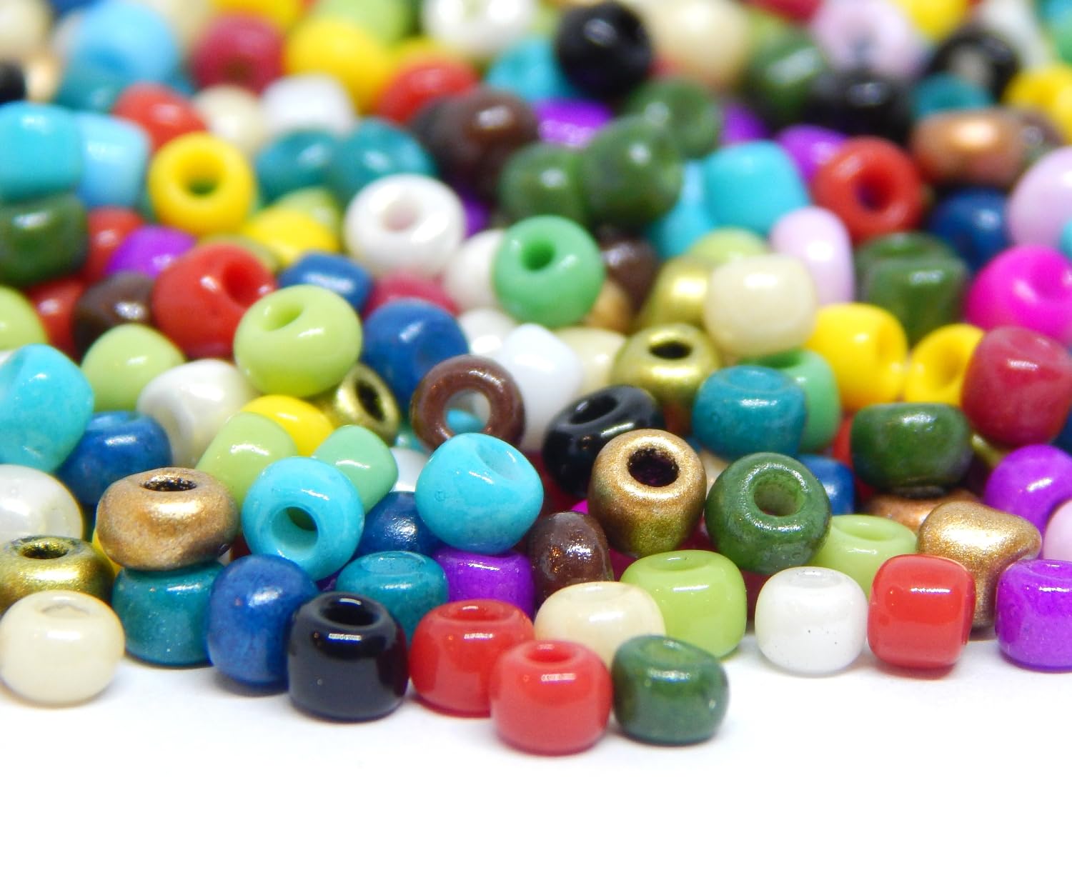 3300 Perline Di Vetro Opache 3 Mm - Colorate Per Bracciali, Collane E Lavoretti Fai Da Te - Foto 7