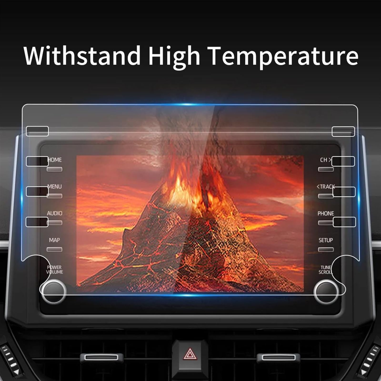 Panzerglas Displayschutzfolie Vollbild für SUZUKI Swace 2020-2022 (HD(Blue)
