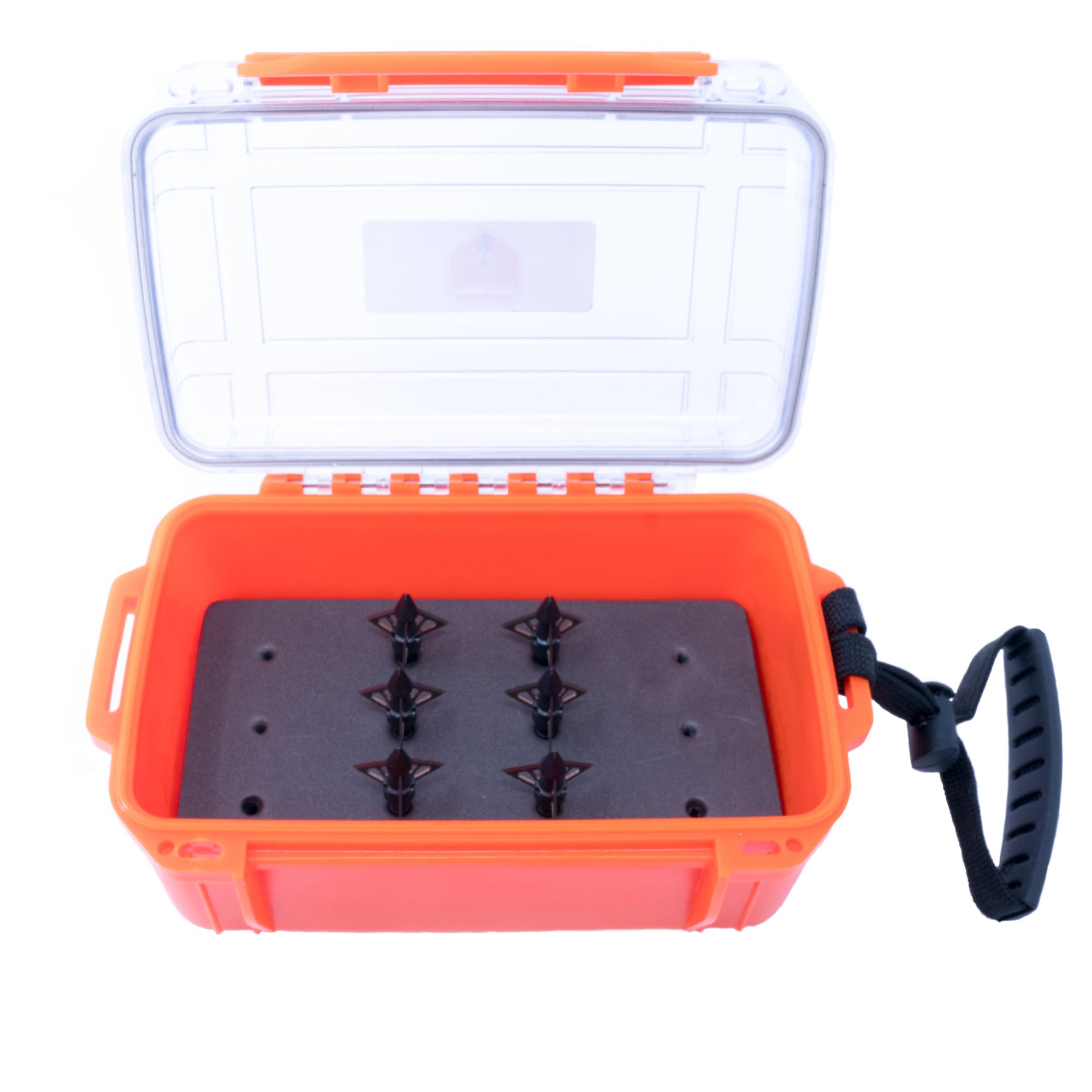 Guardian Hunting #1 BROADHEAD CASE Best Broadhead Box Ultra Rugged & DURABLE. HOLDS 12-3 inch length Broadheads. Plastic Waterproof Broadhead Holder. LOCKABLE Broadhead Case by