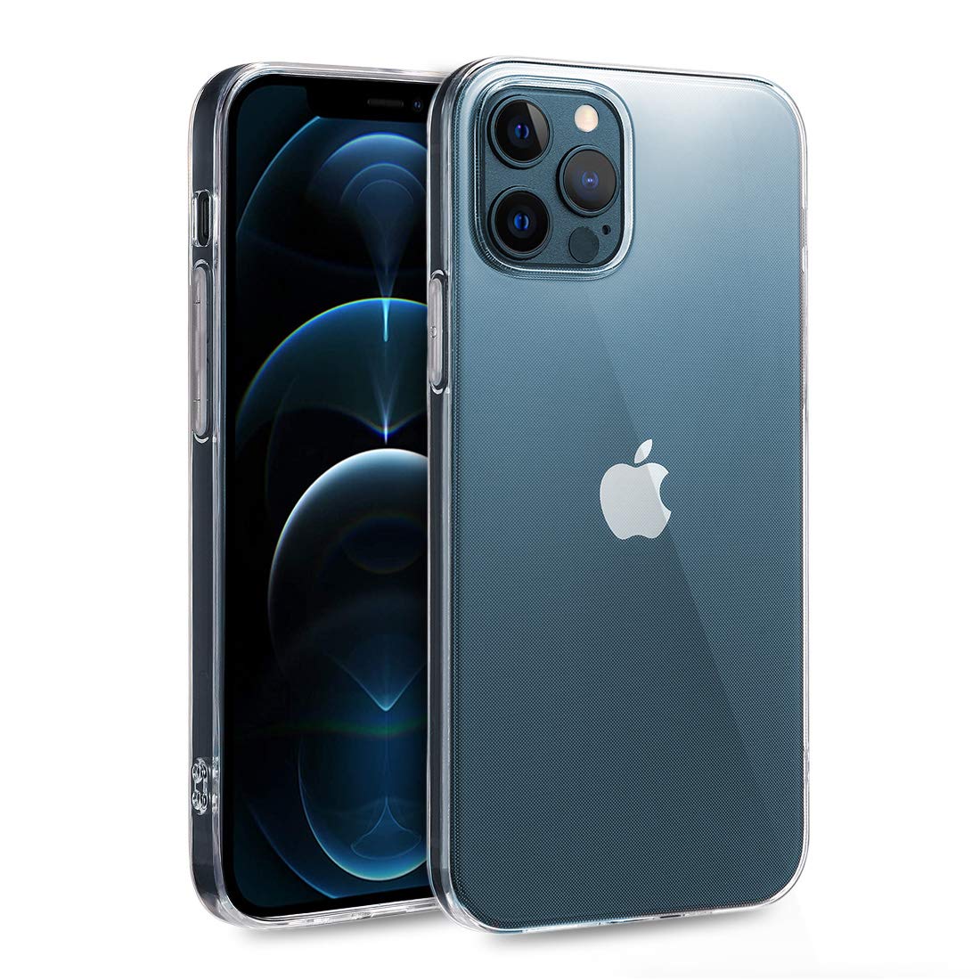 doupi UltraSlim AllClear Custodia per iPhone 14 PRO (6,1 Pollici), TPU Silikon Satinato fine Piuma Facile Mat Semi Trasparente Cover, Trasparente