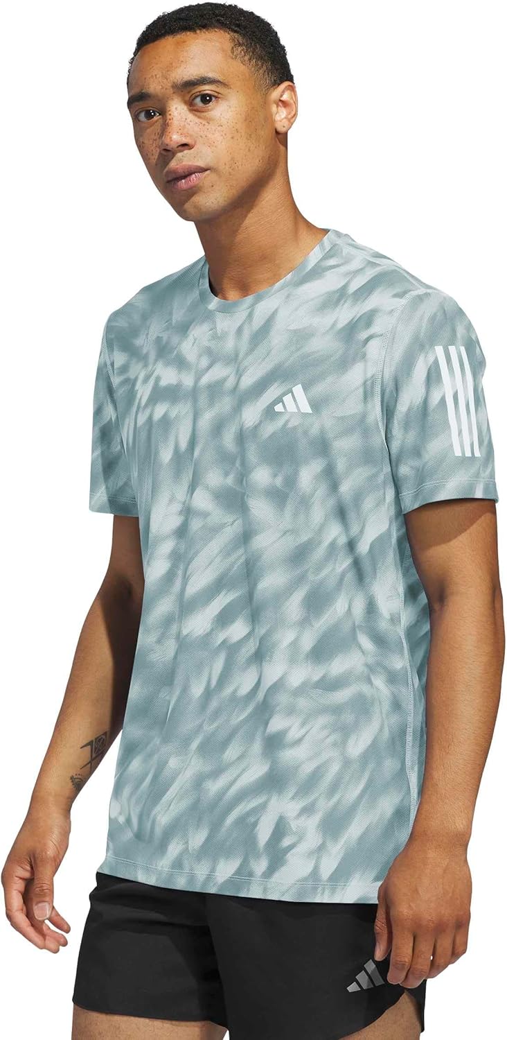 adidas Men's Own the Run All Over Printed T-Shirt