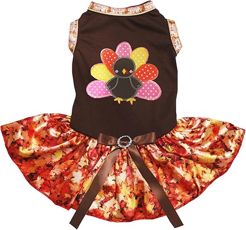 Miniatura 5 de Petitebella - Vestido para perro, cachorros de guajolote, arcoíris.