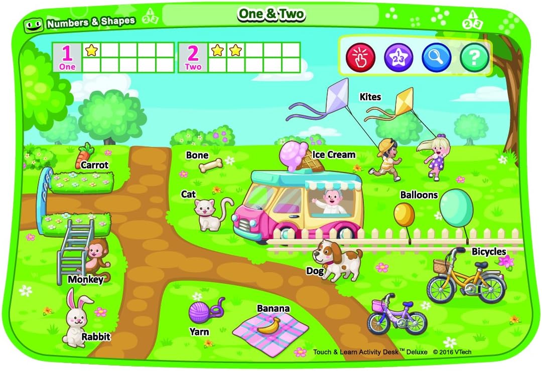 VTech Touch and Learn Activity Desk Deluxe Expansion Pack - Numbers and Shapes