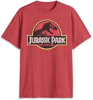 Jurassic Park Mens Men's Classic Movie Logo T-Shirt