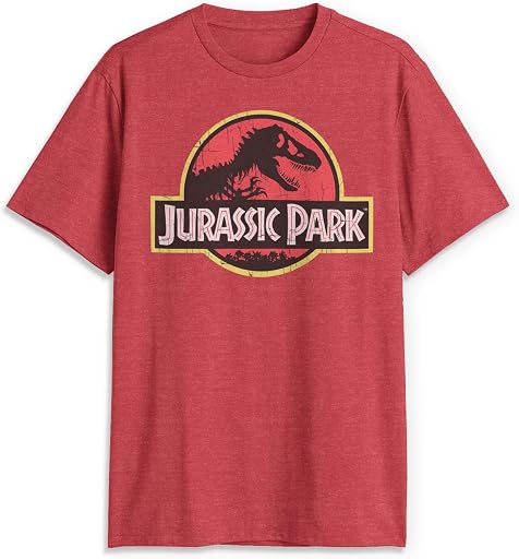 Jurassic Park Men’s Big Classic Movie Logo T-Shirt