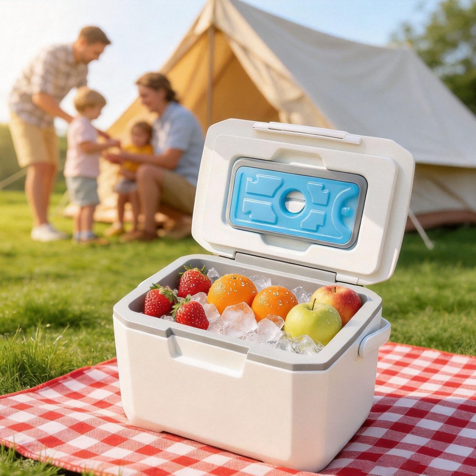Kleine Kühlbox,Isolierbox Kühlung - Kühltasche für unterwegs - Outdoor Thermobox für Camping, Picknick & Garten