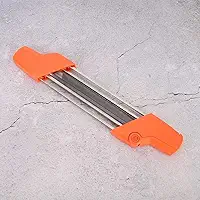 Gonetre Afiador de Motosserra 5,2 Mm Portátil 2 Em 1 Ferramenta de Afiação de Corrente para 5605 750 4303 Acessórios de Motosserra Construção de Metal Durável Preto Laranja Azul (Laranja)