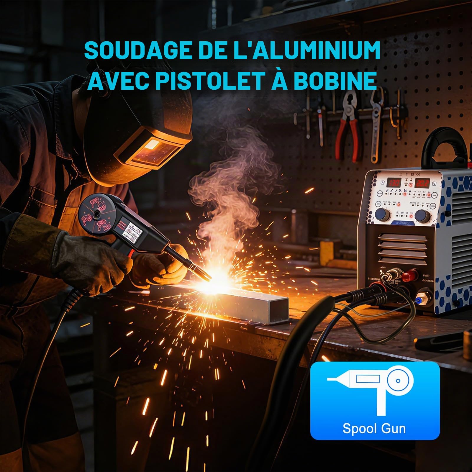 Reboot Poste à souder 7 en 1, MIG, TIG, MMA, Plasma, Aluminium, Complet